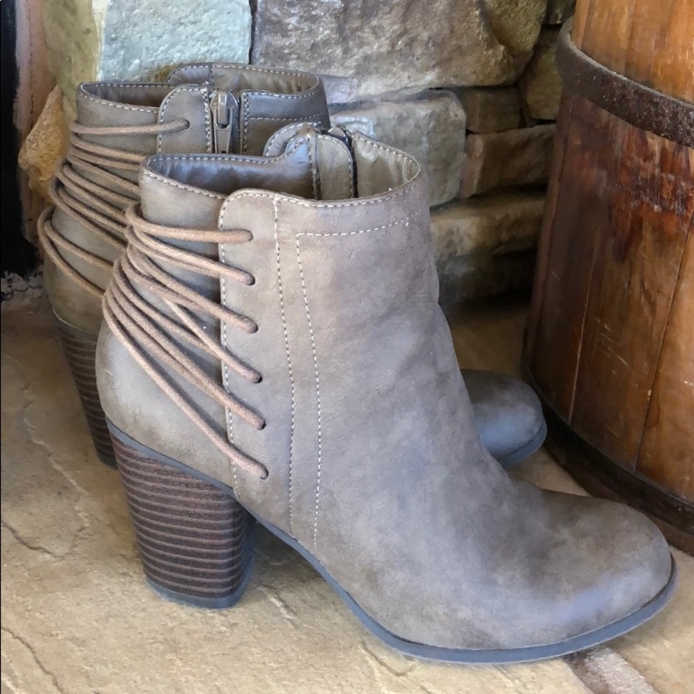 Stylish Booties with Lace Detail